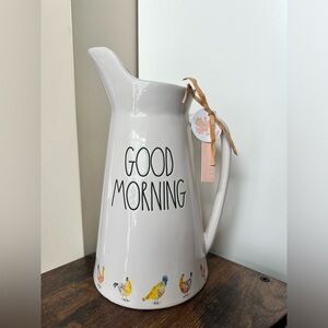 Rae Dunn GOOD MORNING pitcher 🐓